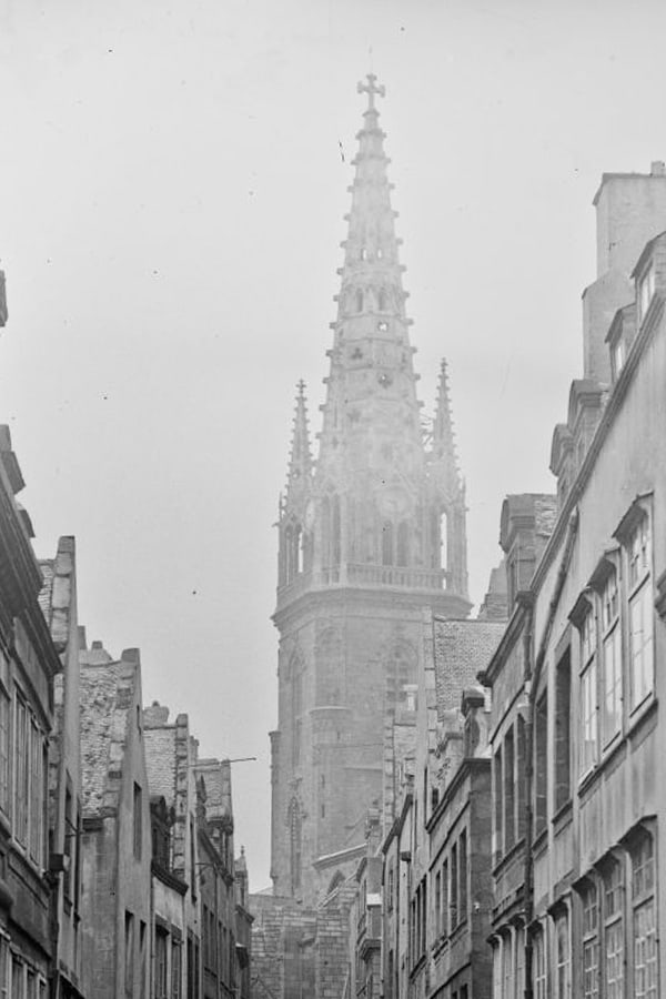 Cathédrale Saint-Malo clocher avant guerre